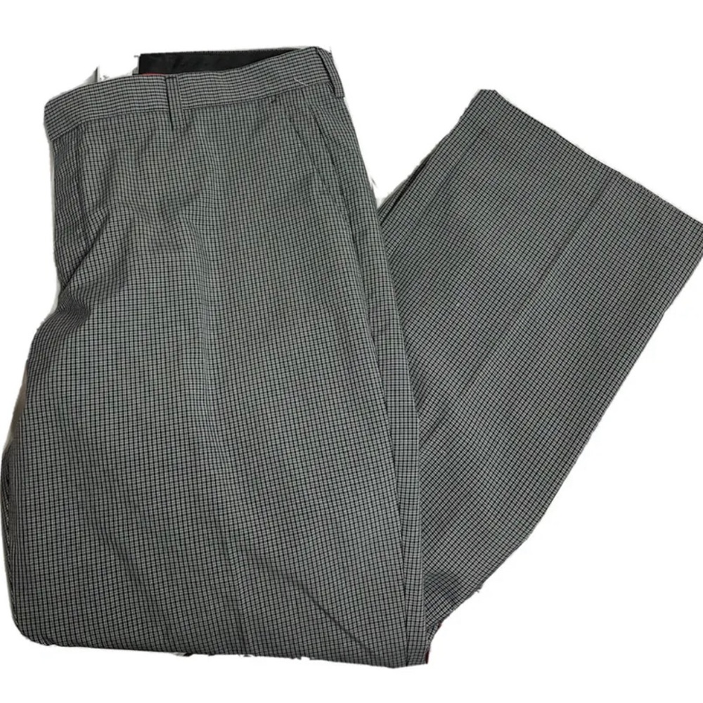 Adidas Golf Pants adiPURE Mens Size 38x32 check Plaid Casual Straight Leg - Poly